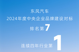 东风汽车跃居央企品牌第七 连续四年汽车行业第一彰显硬实力