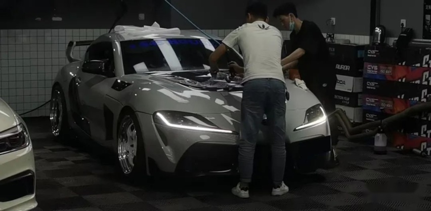满是碳纤维件的丰田Supra，为了一套轮毂而舍去Endless刹车