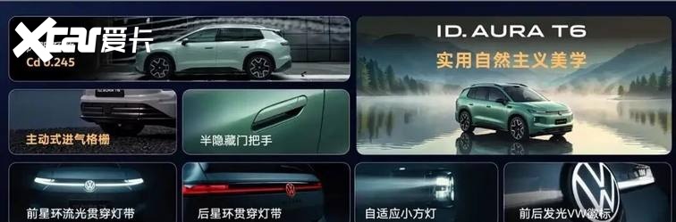 【E汽车】售12.99万起 纯电中型SUV 大众ID.AURA T6上