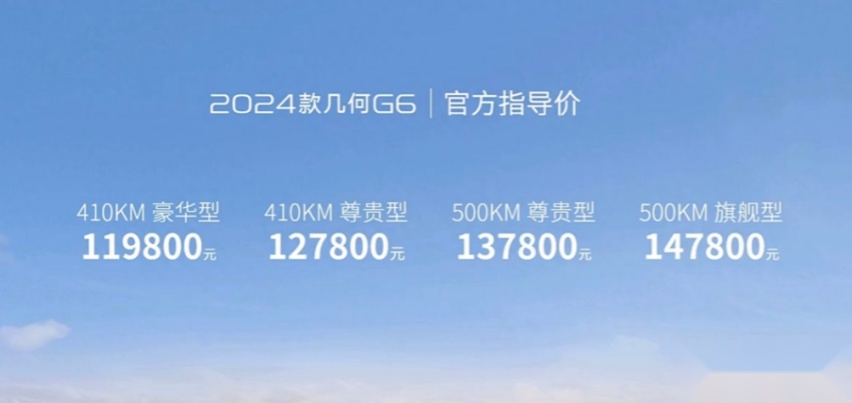 对标比亚迪秦PLUS EV，新款吉利几何G6上市，鸿蒙车机能加分？