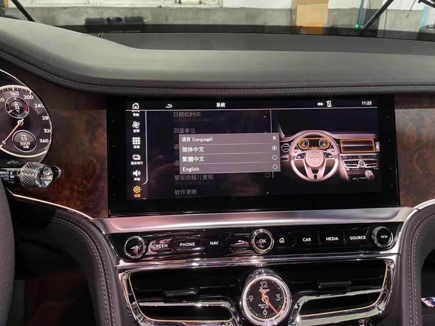 进口车宾利飞驰-刷中文汉化刷导航地图数据刷全屏carplay