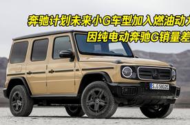 因纯电动奔驰G销量差 奔驰计划未来小G车型加入燃油动力