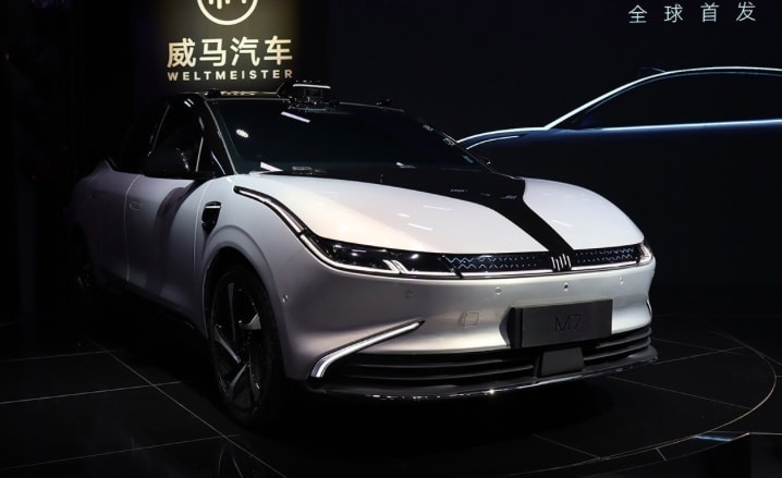 威马M7新鲜亮相，4930mm长度+UWB超宽带通信技术，科技性超出想