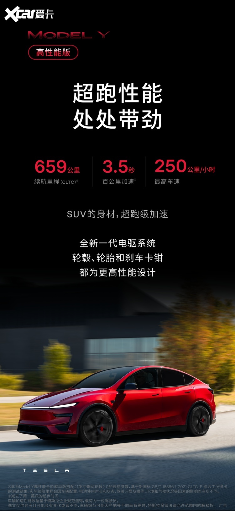 全新Model Y高性能版36.9万元起