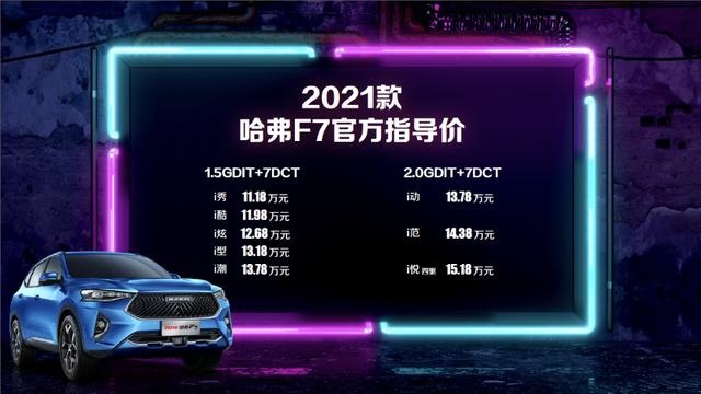 2021款哈弗F7/F7x双星上市 11.18万起售