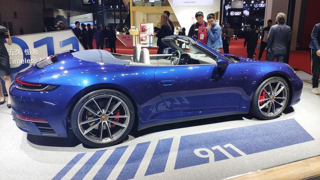 上海车展:全新保时捷911敞篷版实车