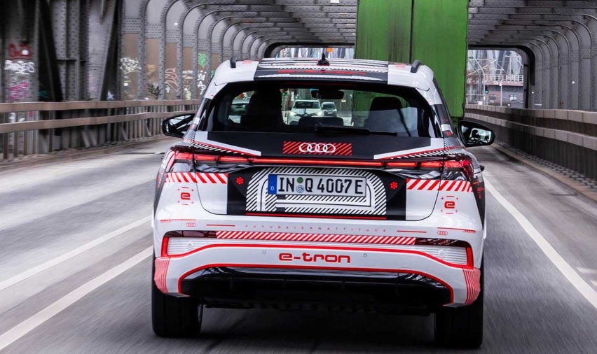 奥迪Q4 E-Tron,贯穿式尾灯+新功能,会来上海车展吗?