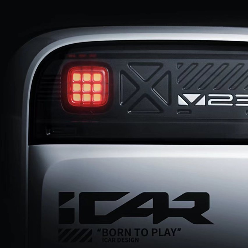奇瑞iCAR V23最新预告图来了，风格类似吉姆尼，还配毫米波雷达