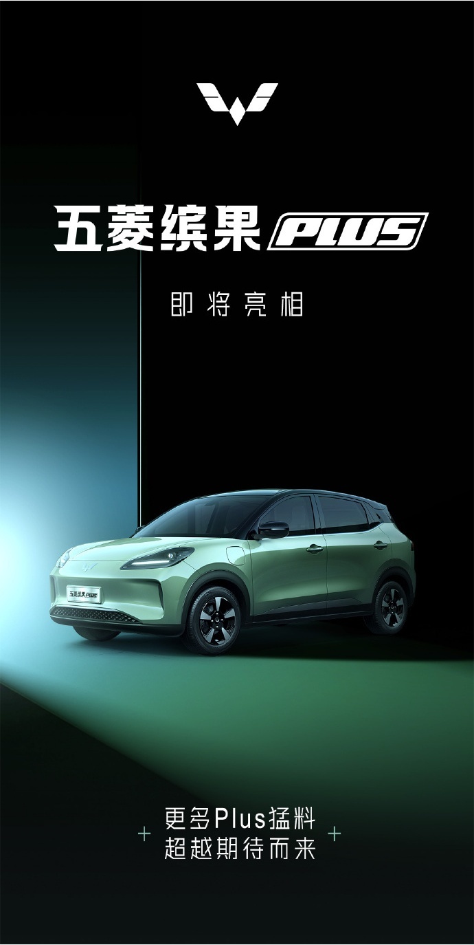 五菱缤果Plus亮相：尺寸加大、续航加长，预计价格将提高