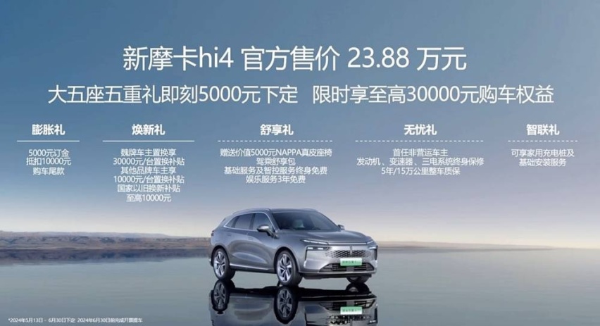 售价23.88万元、搭载Hi4混动，魏牌新摩卡进阶上市