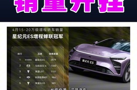 力压长马、长安启源和深蓝汽车，星纪元ES增程以一敌三，销量开挂