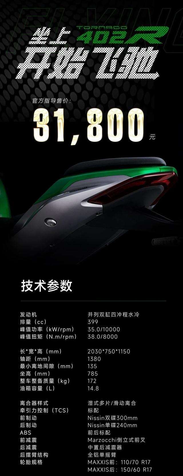 中排量欧洲美学天花板！Benelli Tornado 402 正式发布