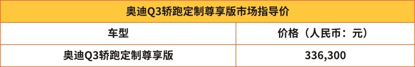 超感观美学豪华A级轿跑SUV--奥迪Q3轿跑正式上市