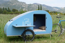 自行车也能拖房车？法国新款纳米露营车来了