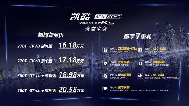 9年磨一剑，全新一代K5凯酷上市就是落地价，16.18万元起
