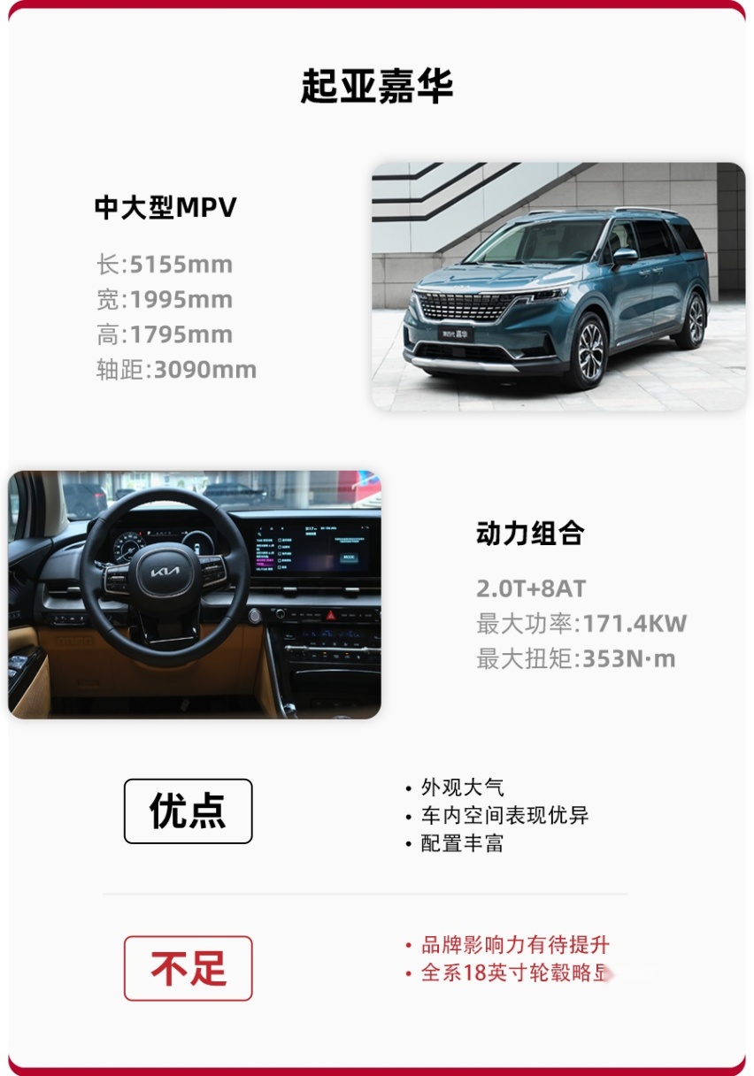 售价28.89万元起，豪华不输别克GL8，起亚全新嘉华怎么选？