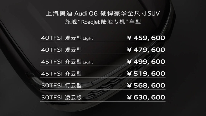 上汽奥迪Q6上市直降4万！保时捷同款引擎 网友：上汽越级打一汽？