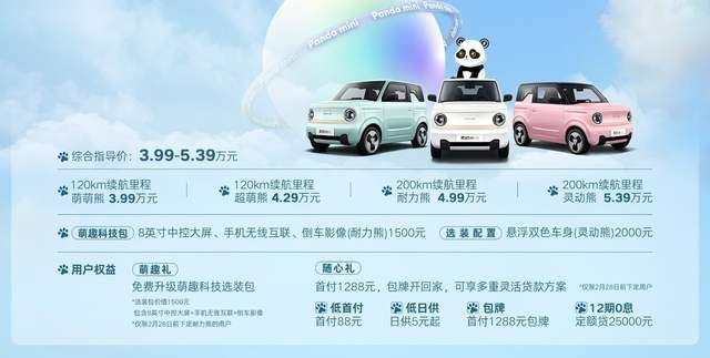 春节前没买车的真幸运，吉利熊猫mini正式上市3.99万元起售