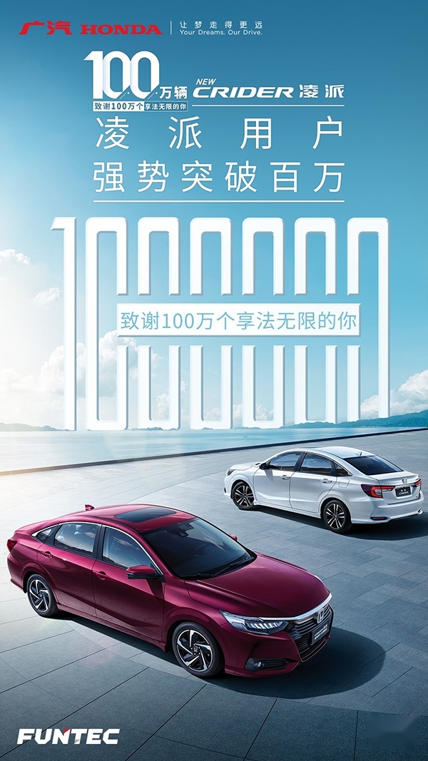 100万个享法无限的你，成就达成百万销量的凌派