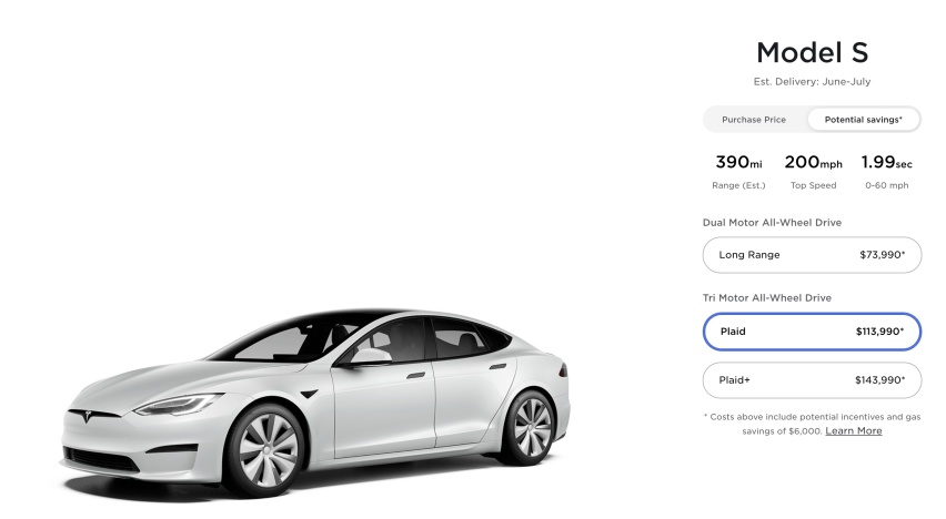 首批新款特斯拉Model S短期内将交付 目标产量每周2千台