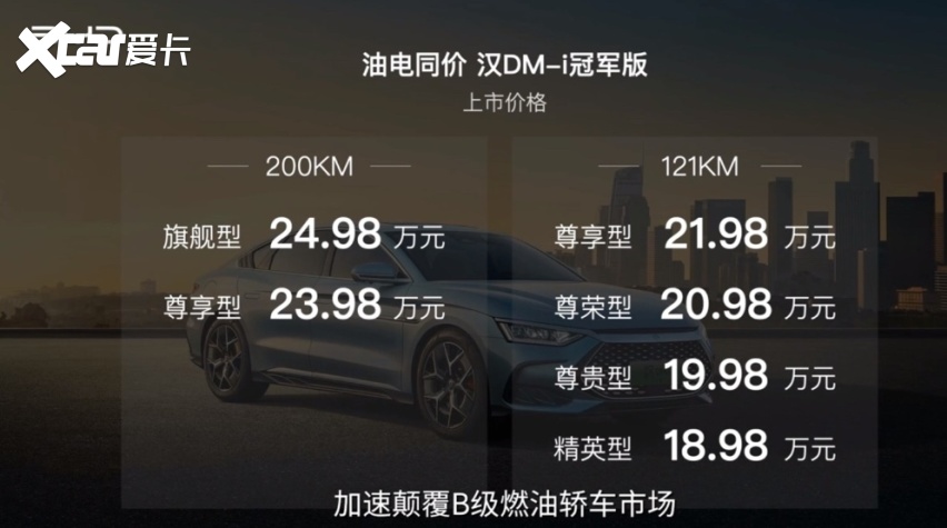 比亚迪汉DM系列新车上市；特斯拉再推两款新车型