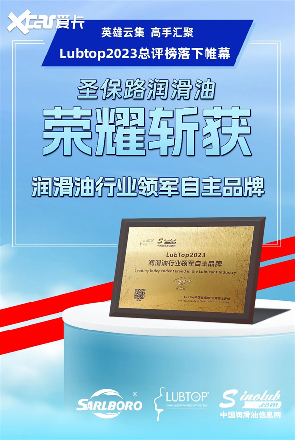 荣耀加冕!圣保路再获lubtop「行业奥斯卡」大奖-爱卡汽车爱咖号