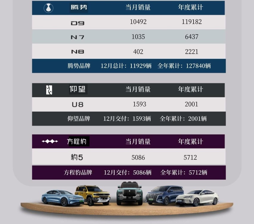 宋PLUS/海鸥双双破5万 比亚迪12月销量公布 全年破300万
