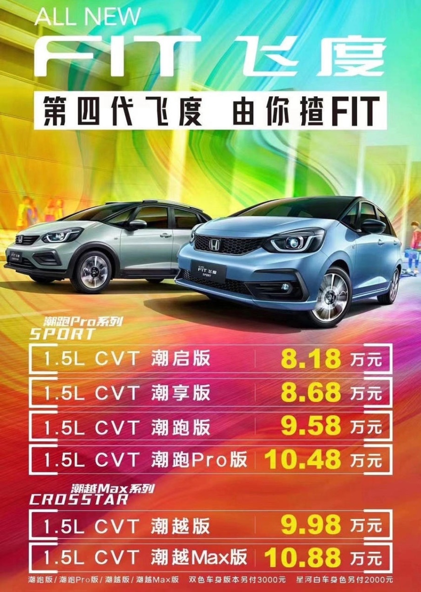 全新一代飞度上市售8.18万起，全系六款车型选哪款最值？