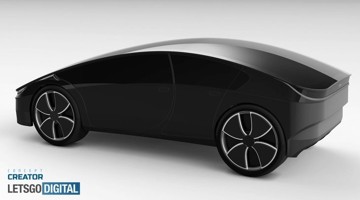 苹果汽车渲染图 将采用一体式电池设计