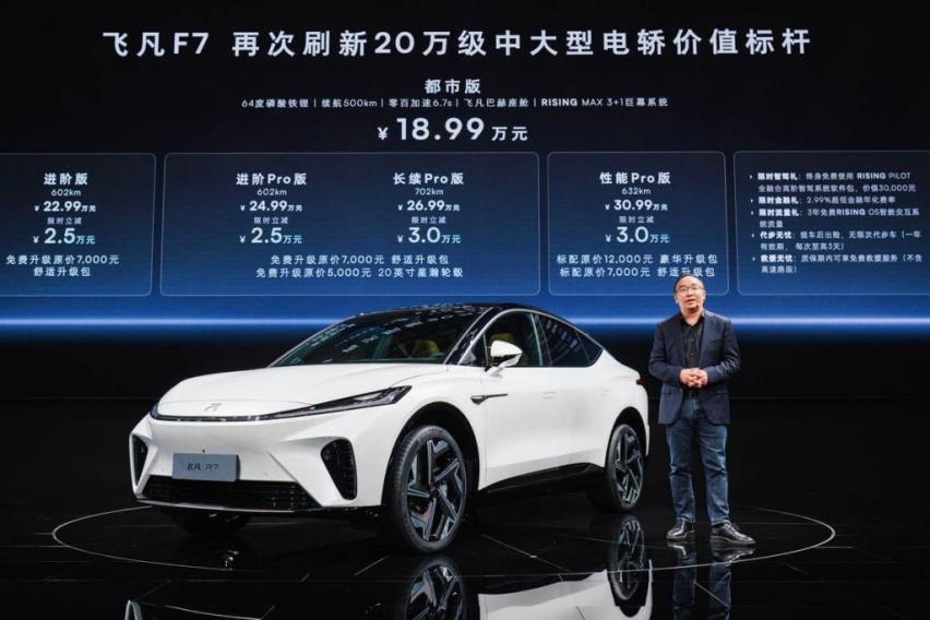 比同级竞品更大配置更高，18.99万元起售的新款飞凡R7赢麻了