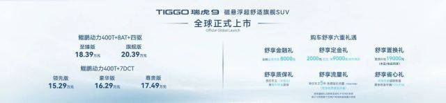 拒绝高价低配，奇瑞瑞虎9皖赣大区上市售价15.29-20.39万元
