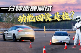 动能回收一开，麋鹿测试就变强？Model3焕新版挑战