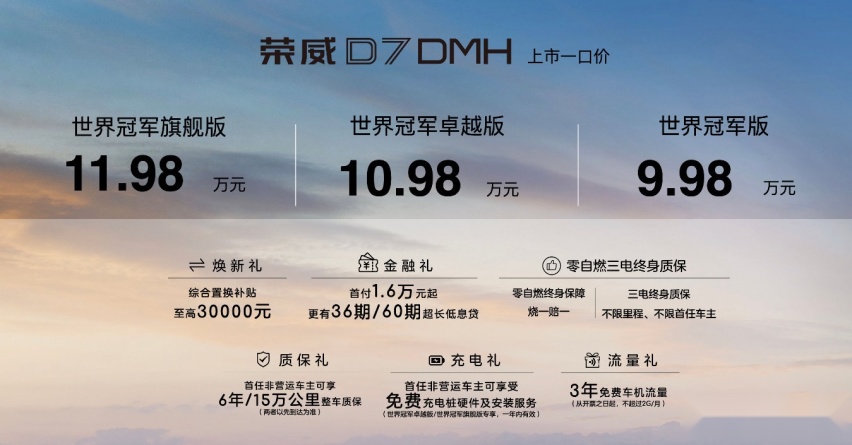 中国混动问鼎世界之巅，荣威DMH双车正式上市