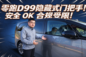 【零跑D99长测20】隐藏门把手安全OK合规受限！
