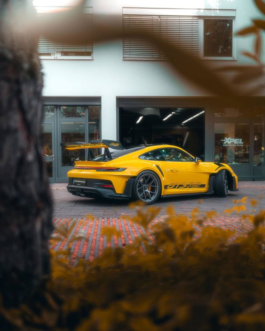 XPEL隐形车衣与保时捷911 GT3 RS，黄、黑、清透的完美组合