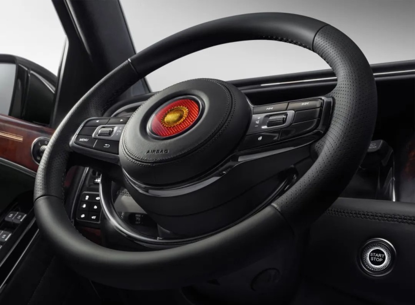红旗LS7官图发布 4.0T+V8 车长接近5.7米比劳斯莱斯大