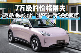 7万级的价格屠夫，小车翻红吉利星愿领衔，日产\雷丁\QQ官宣回归