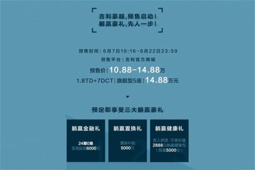 预售10.88万起！看着划算的最大号吉利SUV 真能捡便宜？