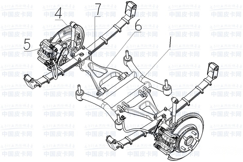 长安钢板弹簧独立悬架发明专利曝光 将来或应用于皮卡