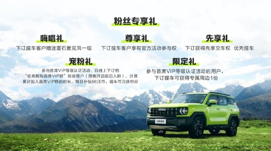 12.58万起，哈弗酷狗公布预售价，共发布四个配置！
