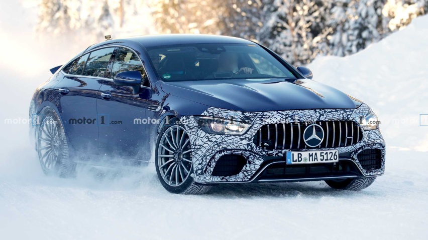 奔驰AMG GT 73 Hybrid谍照曝光，V8T+电动机