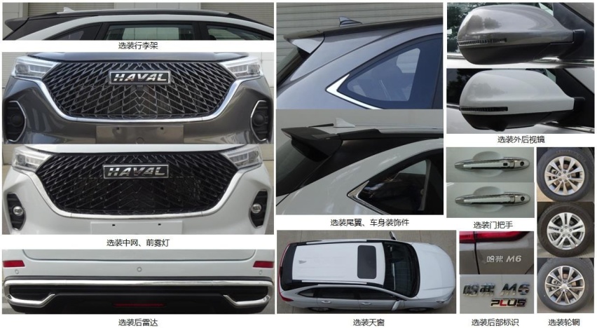 外观细节重度优化，造型更动感，全新哈弗M6申报图曝光