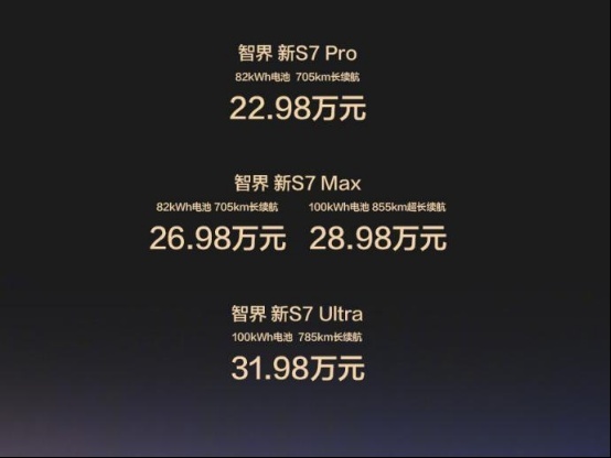 R7热销后的最大赢家 降价增配的智界S7这次销量要稳了