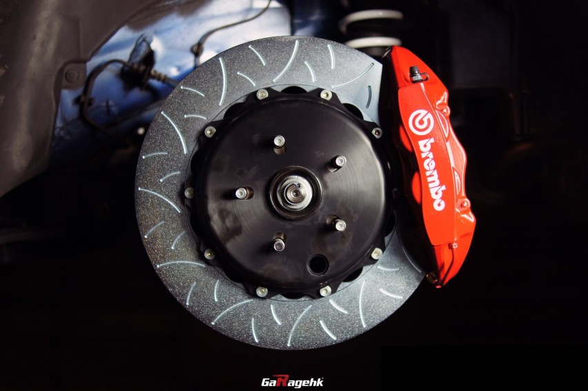 狂野之蓝，斯巴鲁WRX STI改装Brembo GT刹车套件