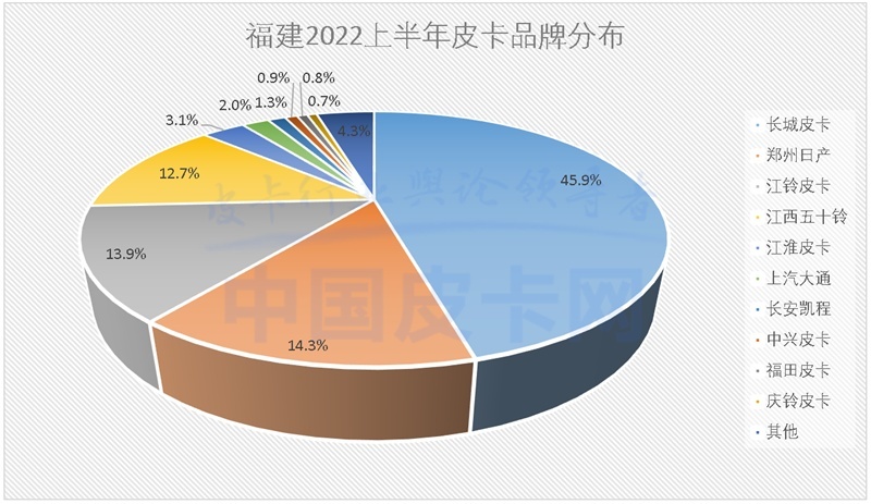 详解2022上半年全国31省皮卡终端销量（上）