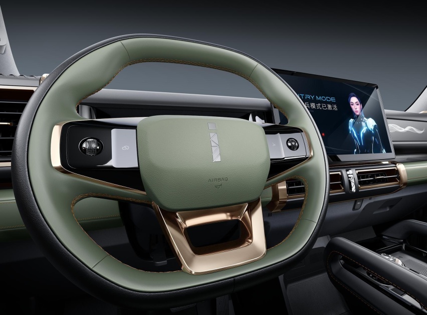 纯电动硬派SUV 奇瑞iCAR 03内饰官图发布 有望10月份量产