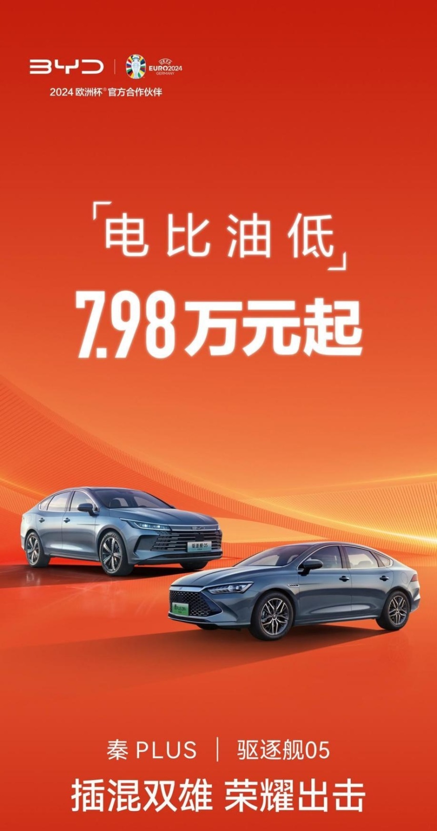 从“油电同价”到“电比油低”，比亚迪开年放大招！