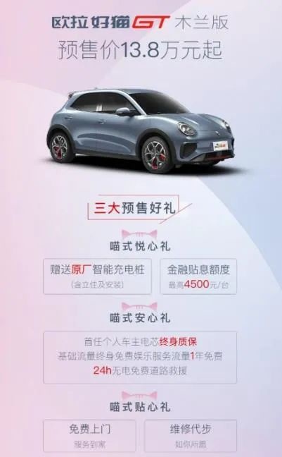 谁说女司机不如男？6.9秒破百的欧拉好猫GT木兰版预售开启