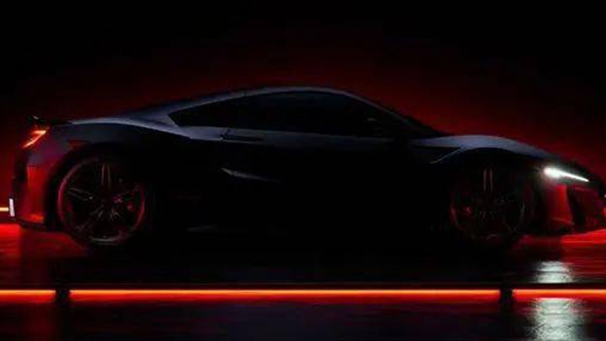 将于8月13日亮相，讴歌NSX TypeS预告图发布