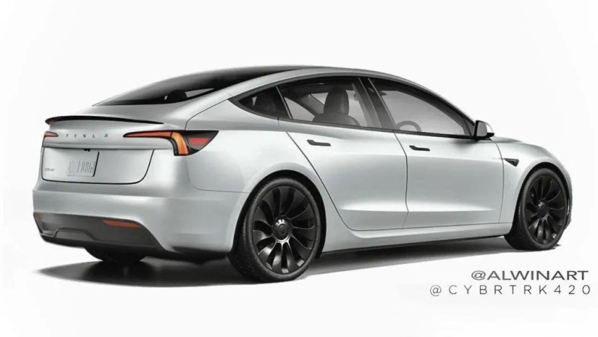 就改到这种程度？特斯拉新款Model 3再曝谍照，设计师就是懒